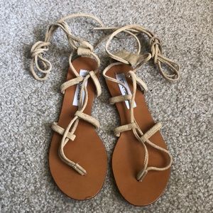 Tie up sandals